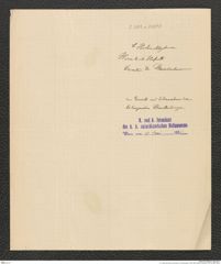 k.k. naturhistorisches Hofmuseum, Intendanzakten 1885-1896 (Hauer), Aktenzahl Z.381.a/1890, Seite 4